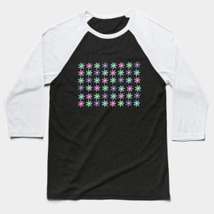 Colourful Daisies Baseball T-Shirt